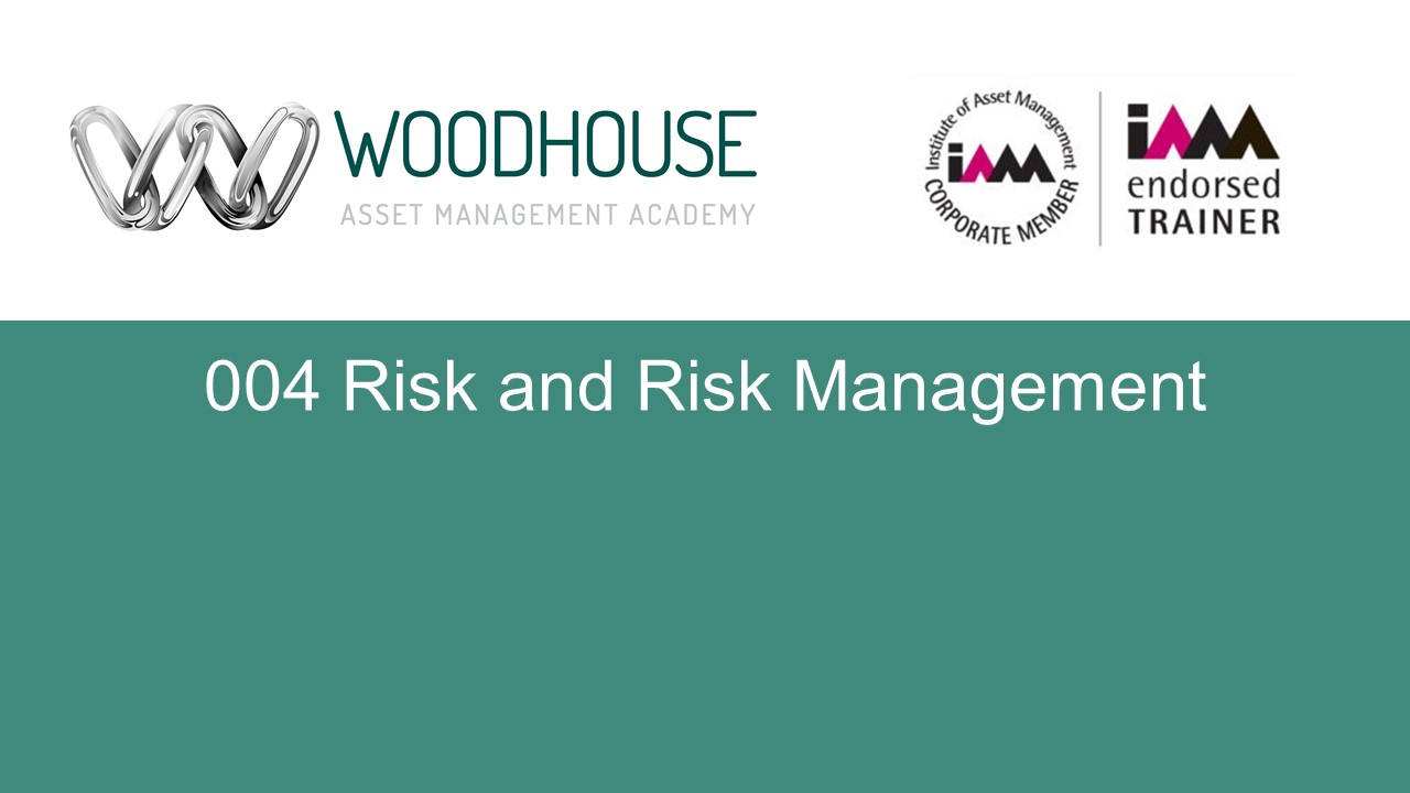 W004 Risk and Risk Management