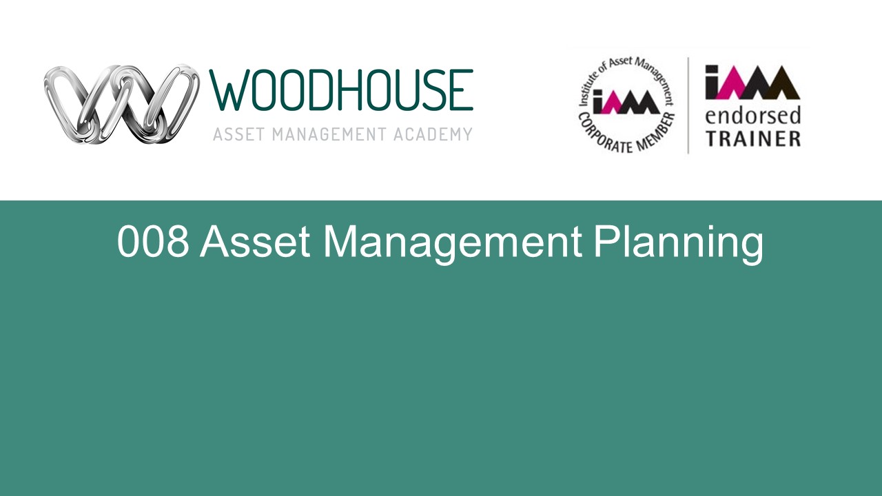 W008 Asset Management Planning